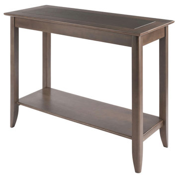 Santino Console Hall Table, Oyster Gray