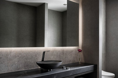Inspiration for a contemporary home design remodel in Calgary