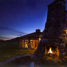 outdoor fireplace