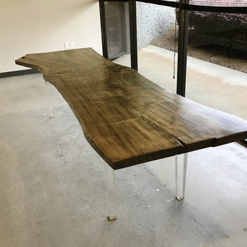 Natural Edge Wood Conference Table Modern Office Furniture