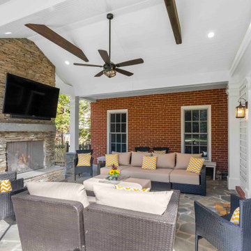 Warm & Cozy McLean Patio Remodel