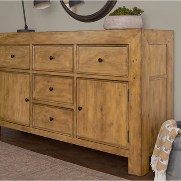 Liam Media Console - Brown