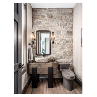 Mountain Modern - Rustic - Powder Room - Columbus - by Distinctive ...