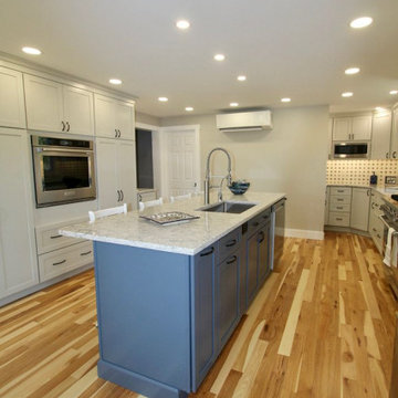 Jarrettsville Kitchen with Hidden Pantry & Blue Island