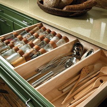 Wood Drawer and Spice Slant
