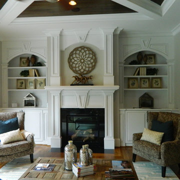 Custom Mantel and Double Built Ins