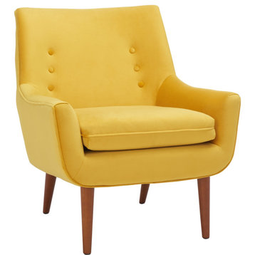 Amina Accent Chair, Gold
