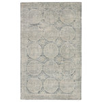 Jaipur Living - Barclay Butera by Jaipur Living Crescent Medallion Blue Rug, 8'x10' - The Brentwood collection by Barclay Butera is a formal expression of style and allure found in the exclusive Los Angeles enclave. Hand-loomed of soft and lustrous viscose, the Crescent rug is luxurious statement piece for bedrooms and formal living spaces. The vintage-inspired, distressed medallions offer Old World elegance and stylish symmetry in a cool blue and gray colorway.