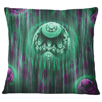 World of Infinite Universe Abstract Throw Pillow, 18"x18"