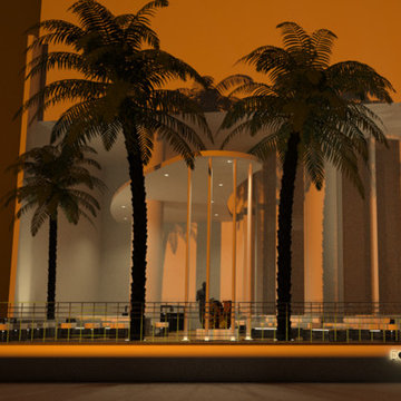 Terrasse Hôtel Collins, Miami Beach / Atelier Burel Sebag