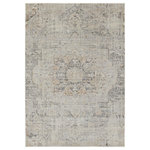 Jaipur Living - Jaipur Living Lazuli Medallion Gray/ Tan Area Rug 10'X14' - The Acadia collection features an assortment of both contemporary and timeless designs paired with a sumptuous sheen and irresistible, soft hand. The Lazuli area rug depicts an erased medallion design in transitional hues of gray, tan, charcoal, cream, and gold. The high-low pile creates depth and texture that perfects high and low traffic spaces of the home such as bedrooms, living rooms, offices, entryways, and halls.