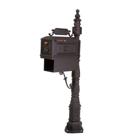 Better Box Decorative Mailbox With Paper Box, Black