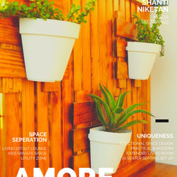 Wooden Tile_Planters (Wall mounted) - Garden Wall Art