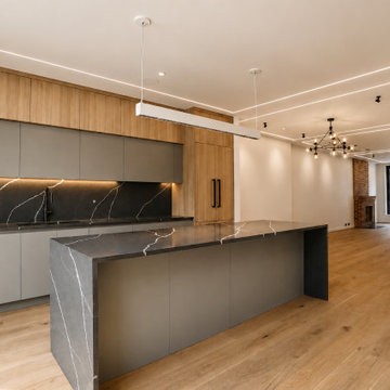 Gray and Wood kitchen Carroll Gardens, brooklyn
