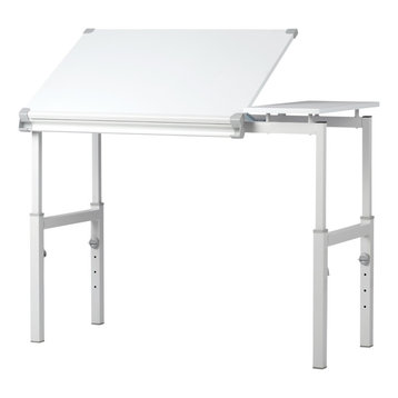 Graphix II Workstation, White and Gray, 30"x42"