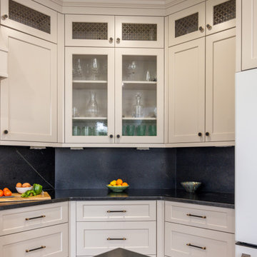 White Oak, Black Accents and Accessible Beige Cabinetry