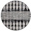 Unique Loom Cherokee Asheville Area Rug, Charcoal, 4' 0 X 4' 0 Round