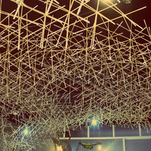 Bamboo art installation