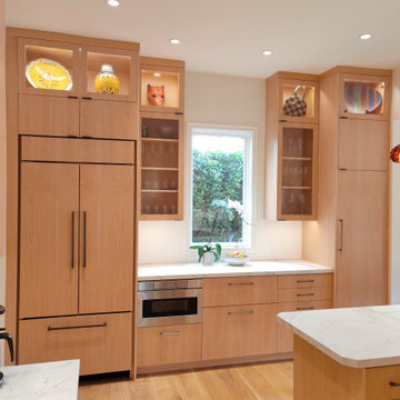 Lighted Upper Cabinets and Window Tall