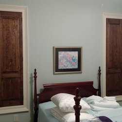 Waller Raised Panel Pine Interior Shutters - Interior Shutters