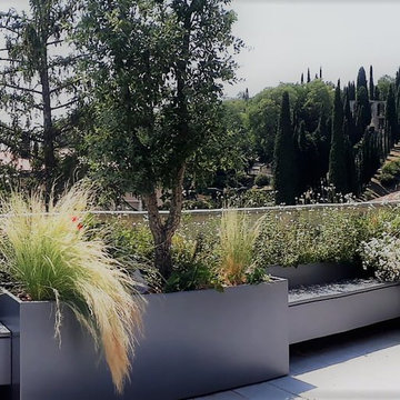 Terrazzo mediterraneo in Brianza