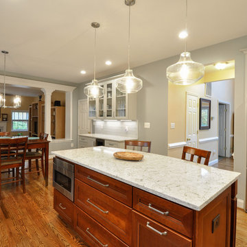 Two-finish Cherry and Maple Kitchen Design Fredericksburg, VA