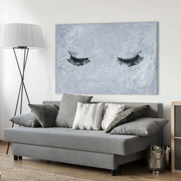 "Pretty Lashes II" Painting Print on Wrapped Canvas