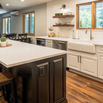 Transitional Kitchen and bath remodel