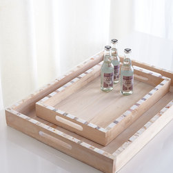 Largo Rectangular Trays, 2-Piece Set - Serving Trays