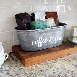 Coffee & Tea Galvanized Storage Tub - Products