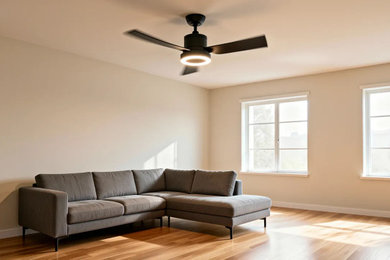 Living room photo in Houston