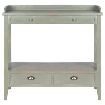 Jacob Console, With Storage Drawers Ash Gray