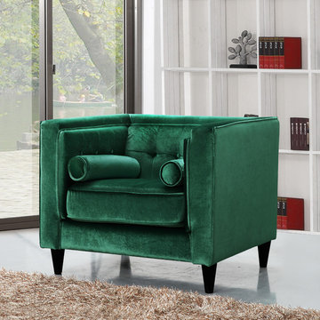 Emerald Green Velvet Living Room