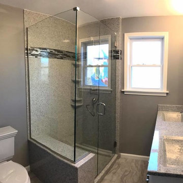 Small Master Bath Shower Enclosure