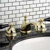 Kingston Brass KS396.PKL Restoration Onyx Widespread Bathroom - Polished Brass