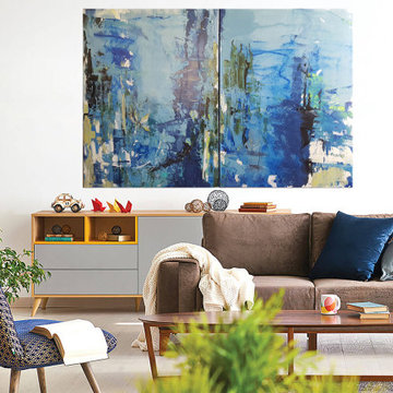 Proposed Art Placement- Art for Sale- Water Reflection - Diptych