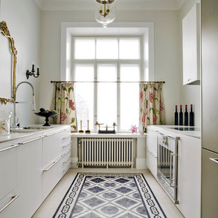 Floor Tiles For White Kitchen Cabinets | Kitchen Tile