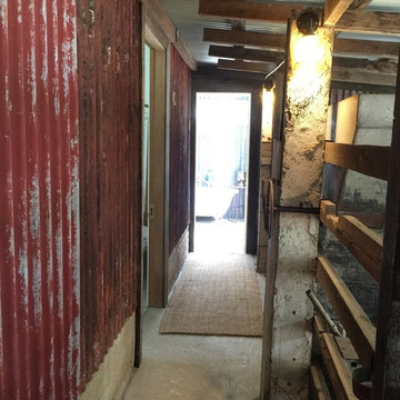 Hall showing old metal sheets