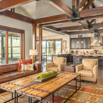 Pacific Northwest River Lodge Home