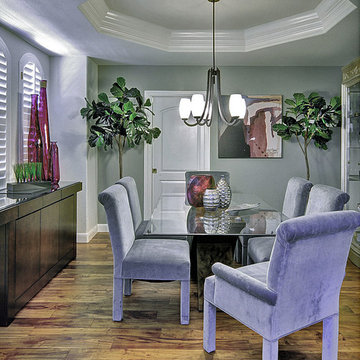 Creating Drama with Color in Dining Room