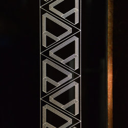 Trios Mirror Design Detail, Private Residence, Ahmedabad - Bathroom Mirrors