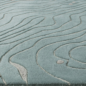 Waves Dusk, Hand-Tufted Wool Rug