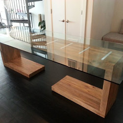 Glass Top Dining and Side Table - Dining Tables