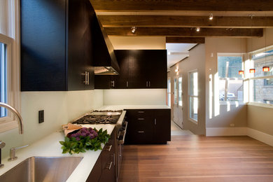 Kitchen - contemporary kitchen idea in Denver
