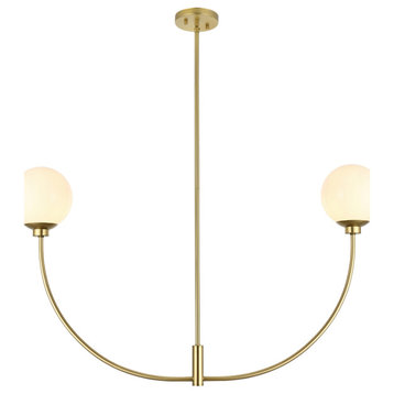 Living District Nyomi 42" Chandelier in Brass