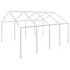 vidaXL Canopy Frame Gazebo Frame with Stakes and Ties Steel Frame Replacement