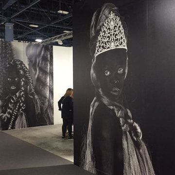 Photo mural installation mandate by a gallery in South Africa for art Basel. Hap