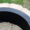 Sunnydaze Durable Black Steel DIY Fire Pit Ring Liner, 27" Diameter