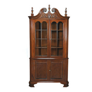 Regency Corner Cabinet Traditional China Cabinets And Hutches