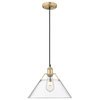 Golden Lighting Orwell Large Pendant - Brushed Champagne Bronze with Clear Glass